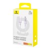 Baseus Gem USB-C to iP fast charging cable 2 m 20 W Purple Baseus Gem USB-C to iP fast charging cable 2 m 20 W Purple