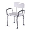 Shower chair with backrest and armrests Shower chair with backrest and armrests