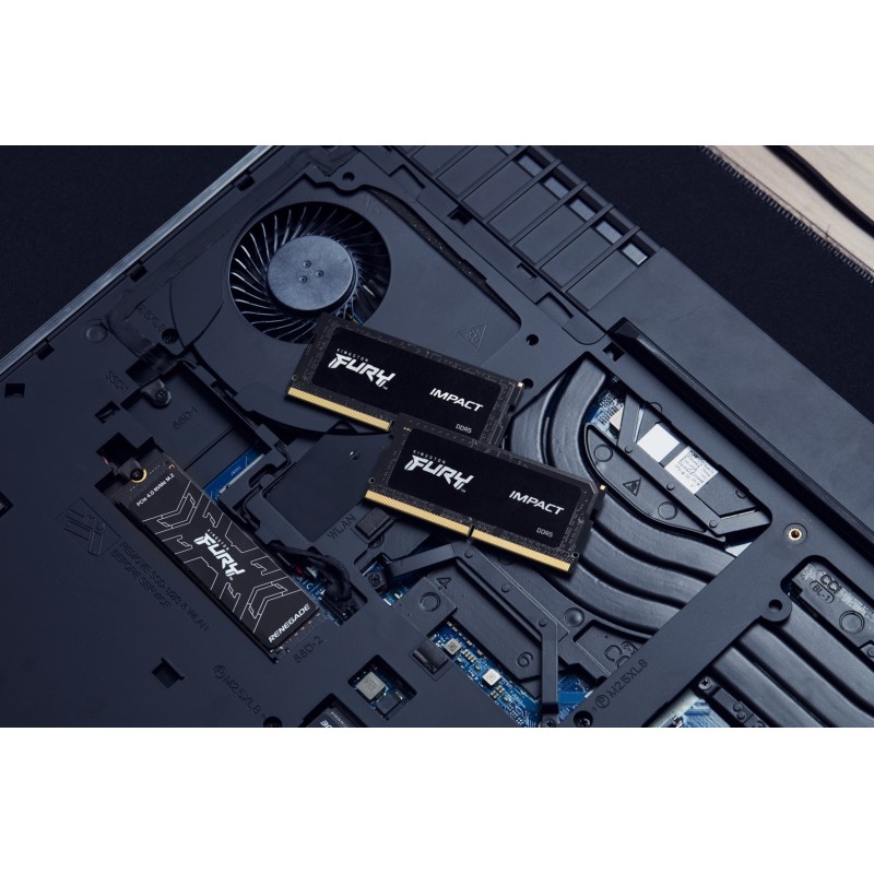 Kingston Technology FURY Impact Black memory module 16 GB 1 x 16 GB DDR5 2400 MHz Kingston Technology FURY Impact Black memory module 16 GB 1 x 16 GB DDR5 2400 MHz