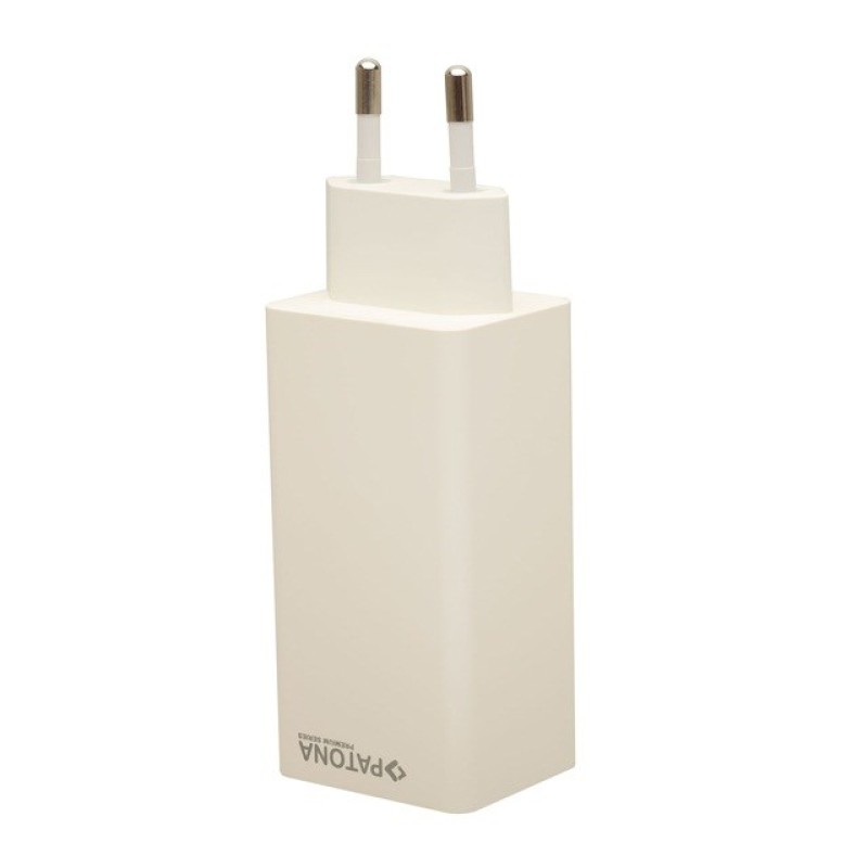 PATONA Premium Charger GaN PD100W 2xUSB-C 1xUSB-A PD3.0 QC3.0 White