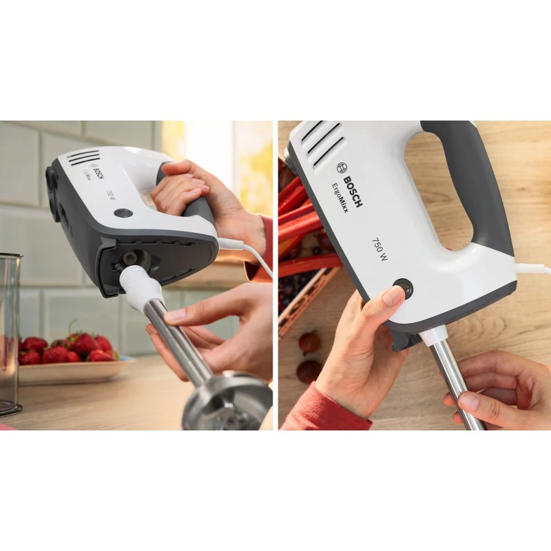 Bosch MFQ37470 Hand mixer 750 W Black, White Bosch MFQ37470 Hand mixer 750 W Black, White