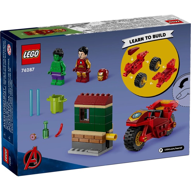 LEGO MARVEL 76287 Iron Man with Bike and The Hulk LEGO MARVEL 76287 Iron Man with Bike and The Hulk