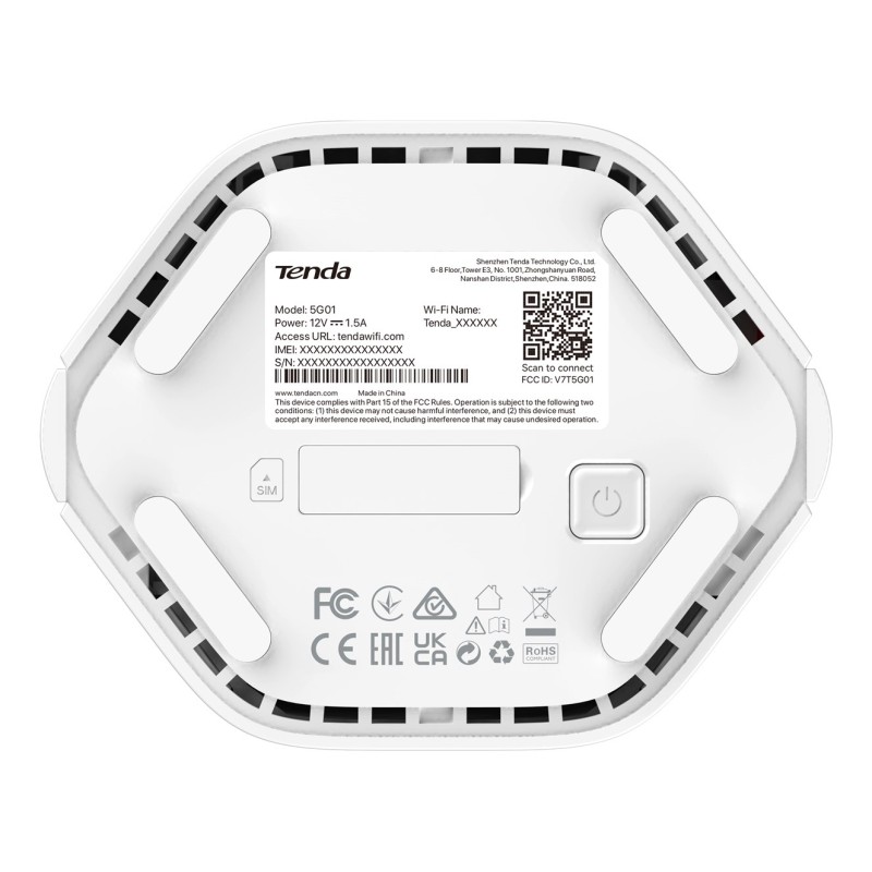 Router Tenda 5G01 AX1500 Wi-Fi 6 5G NR Router Tenda 5G01 AX1500 Wi-Fi 6 5G NR