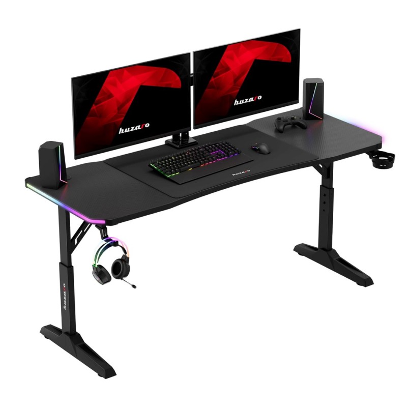 Huzaro Hero 4.6 RGB Black Gaming Desk
