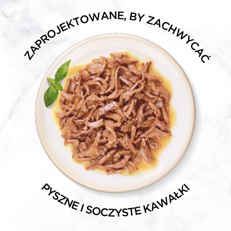 Tuf Tuf kawałki mięsne z rybą dla kota puszka 415g Tuf Tuf kawałki mięsne z rybą dla kota puszka 415g
