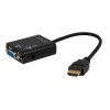 Savio CL-23 video cable adapter 0.5 m VGA (D-Sub) HDMI Type A (Standard) Black Savio CL-23 video cable adapter 0.5 m VGA (D-Sub) HDMI Type A (Standard) Black