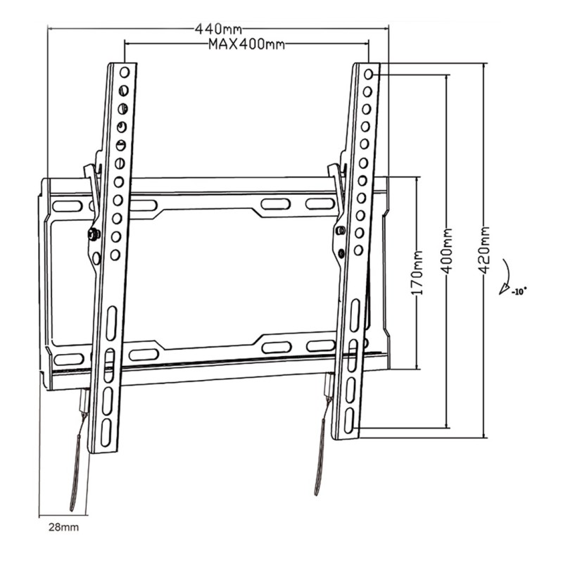 Maclean TV MC-412 Wall Mount Bracket 32 Maclean TV MC-412 Wall Mount Bracket 32