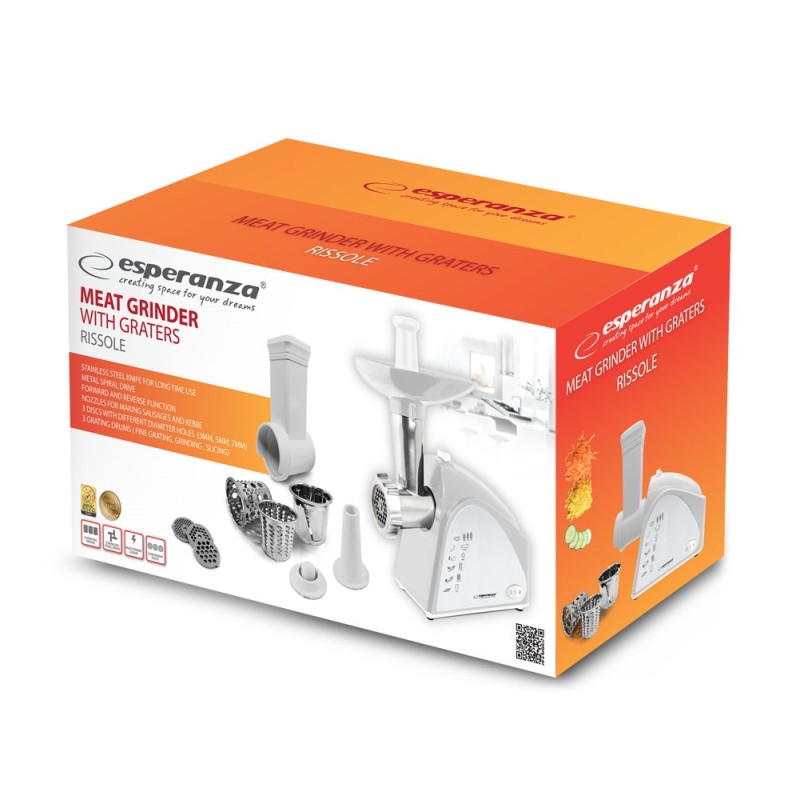 Esperanza EKT001 Caprese 2 slice(s) 600 W White Esperanza EKT001 Caprese 2 slice(s) 600 W White