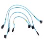 Supermicro 4 x Round SATA cable 0.56 m Black, Blue, White