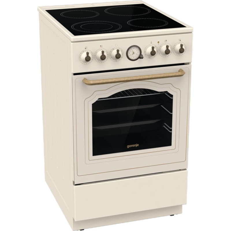 Gorenje GECS5B70CLI Freestanding cooker Electric Ceramic hob Ivory
