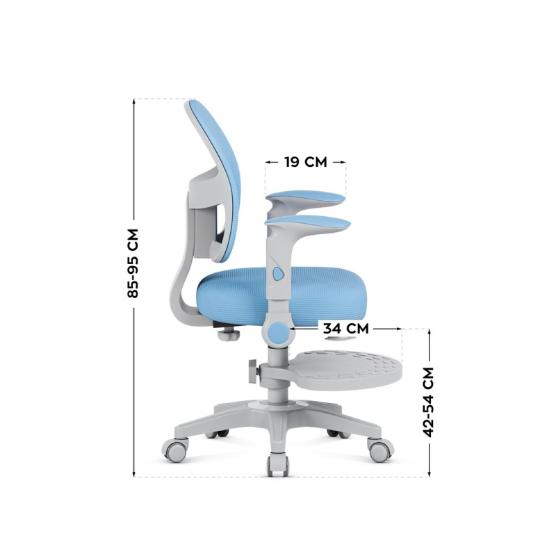 Junior 5.0 Blue swivel chair