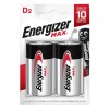 ENERGIZER BATTERY MAX D LR20, 2 pcs. ECO packaging