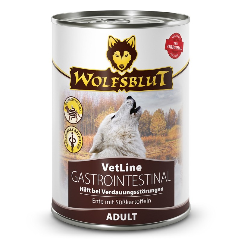 WOLFSBLUT VetLine Gastrointestinal Duck - wet dog food - 395g WOLFSBLUT VetLine Gastrointestinal Duck - wet dog food - 395g