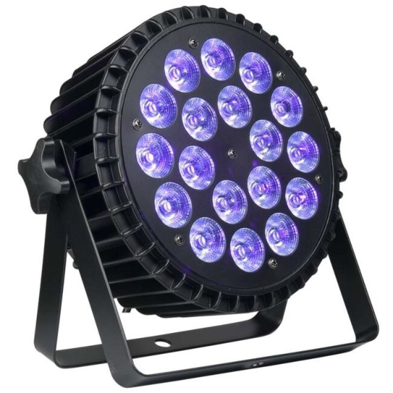 LIGHT4ME ALU QUAD PAR 18x6W RGBW - stage spotlight