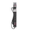 Activejet COMBO 6GN 5M black power strip with cord