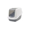 SAVIC Nestor White-Grey - Covered Cat Litter Box - 56x39x38.5 cm - 1 pc SAVIC Nestor White-Grey - Covered Cat Litter Box - 56x39x38.5 cm - 1 pc