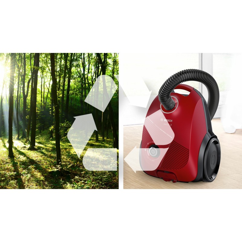 Bosch Serie 2 BGBS2RD1 vacuum 3.5 L Cylinder vacuum Dry 600 W Dust bag Bosch Serie 2 BGBS2RD1 vacuum 3.5 L Cylinder vacuum Dry 600 W Dust bag