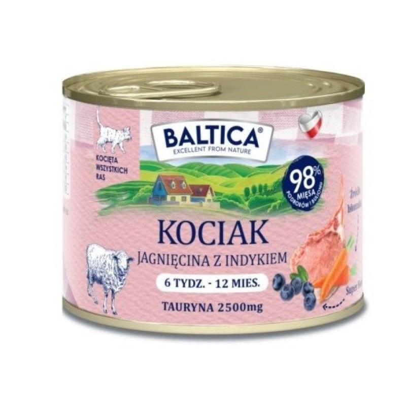 BALTICA Smaki regionów Kitten Lamb with turkey - wet cat food - 185g BALTICA Smaki regionów Kitten Lamb with turkey - wet cat food - 185g
