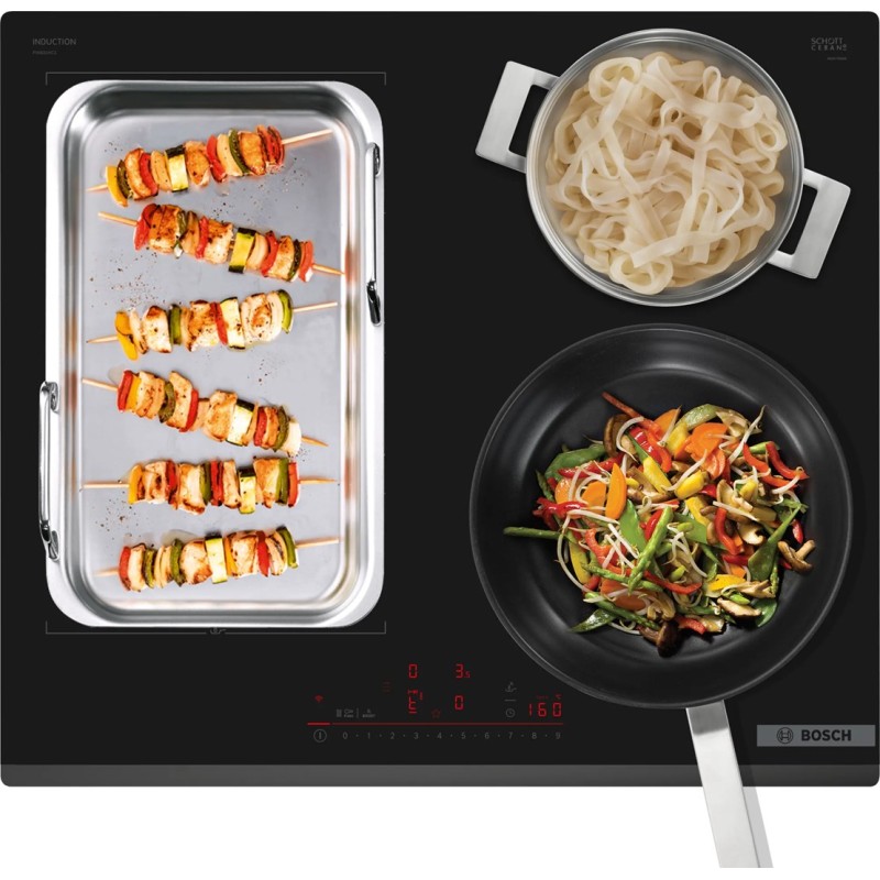 Bosch Serie 6 PIX631HC1E hob Black Built-in 60 cm Zone induction hob 4 zone(s) Bosch Serie 6 PIX631HC1E hob Black Built-in 60 cm Zone induction hob 4 zone(s)