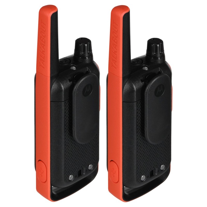 Motorola T82 Twin Pack two-way radio 16 channels Black,Orange Motorola T82 Twin Pack two-way radio 16 channels Black,Orange
