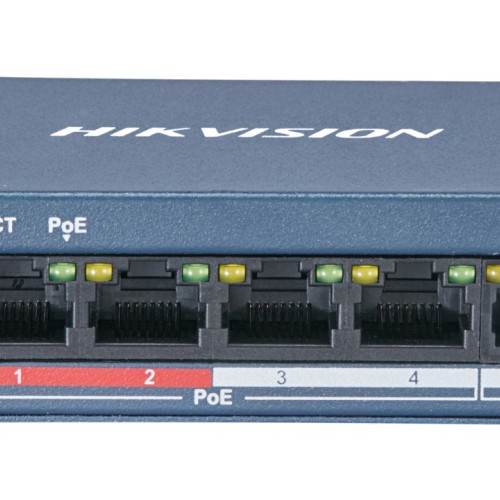 Hikvision DS-3E0105P-E/M(B) network switch L2 Fast Ethernet (10/100) Power over Ethernet (PoE) Grey