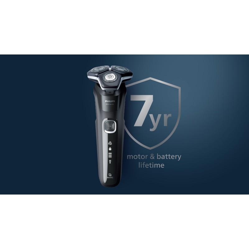 Philips SHAVER Series 5000 S5885/10 men's shaver Rotation shaver Trimmer Black, Blue Philips SHAVER Series 5000 S5885/10 men's shaver Rotation shaver Trimmer Black, Blue