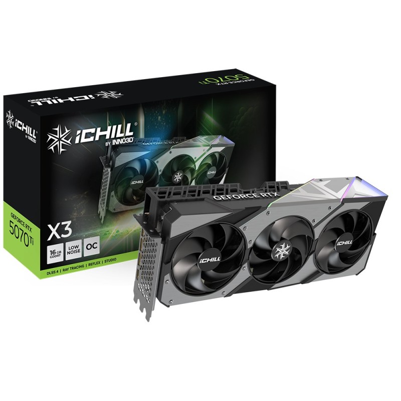 Inno3D iChill GeForce RTX 5070 Ti X3 NVIDIA 16 GB GDDR7 Inno3D iChill GeForce RTX 5070 Ti X3 NVIDIA 16 GB GDDR7