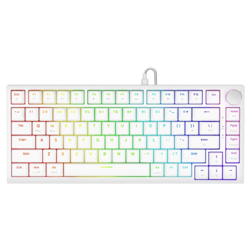 Savio ASTRAL WHITE JADE keyboard Gaming USB QWERTY US International