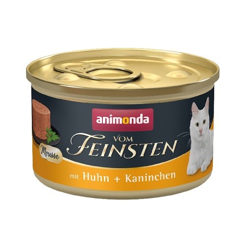 ANIMONDA Vom Feinsten Mousse Chicken and rabbit - wet cat food - 85g ANIMONDA Vom Feinsten Mousse Chicken and rabbit - wet cat food - 85g