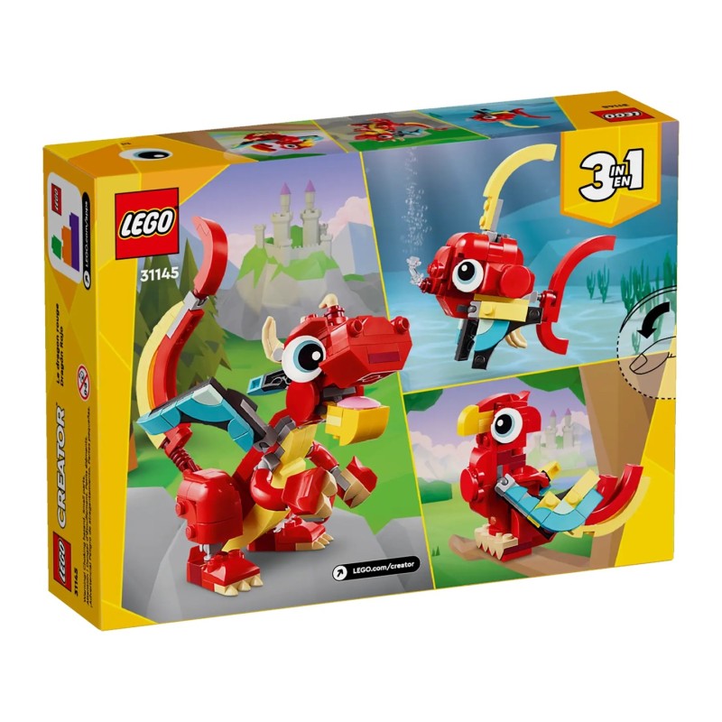 LEGO CREATOR 3 IN 1 31145 RED DRAGON LEGO CREATOR 3 IN 1 31145 RED DRAGON