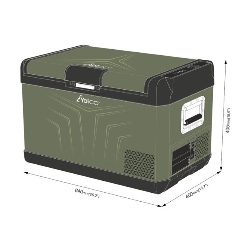 YOLCO GCX37 Green Portable compressor fridge YOLCO GCX37 Green Portable compressor fridge
