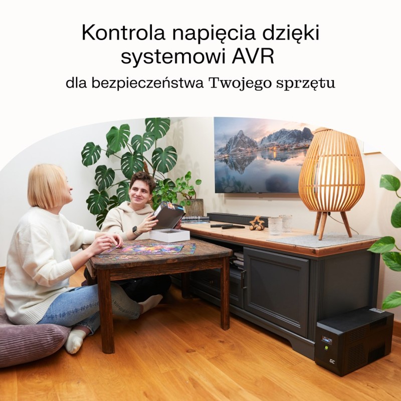 Green Cell uninterruptible power supply (UPS) Line-Interactive 0.75 kVA 480 W 4 AC outlet(s)