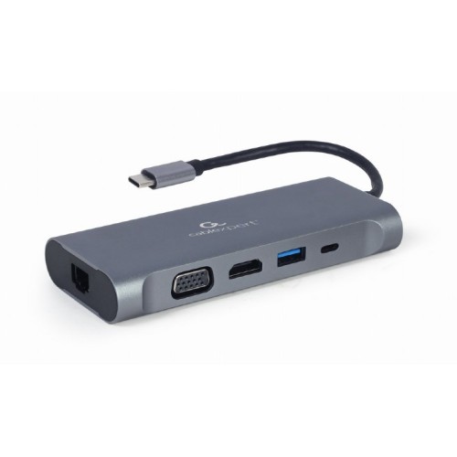 Gembird A-CM-COMBO7-01 notebook dock/port replicator USB 3.2 Gen 1 (3.1 Gen 1) Type-A Grey Gembird A-CM-COMBO7-01 notebook dock/port replicator USB 3.2 Gen 1 (3.1 Gen 1) Type-A Grey