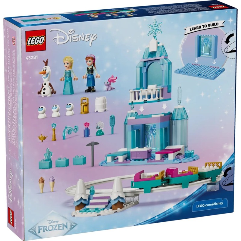 LEGO DISNEY 43281 Elsa's Ice Castle and Snow Ride Adventure
