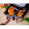 Tefal Dual Easy Fry & Grill EY905D Double 8.3 L Stand-alone 2700 W Hot air fryer Stainless steel Tefal Dual Easy Fry & Grill EY905D Double 8.3 L Stand-alone 2700 W Hot air fryer Stainless steel