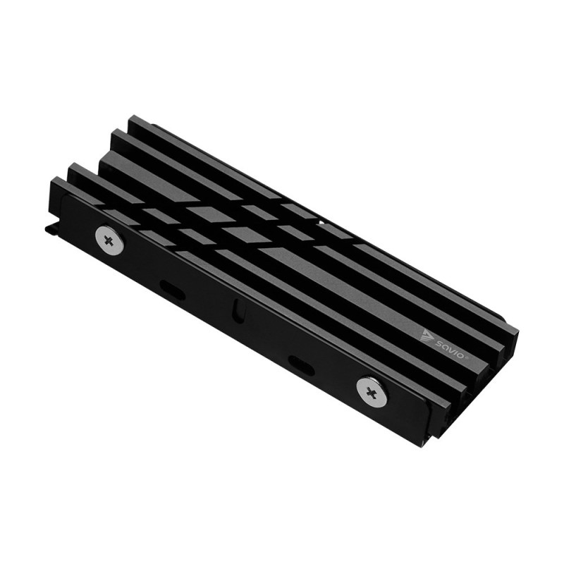 SAVIO Cooling for M.2 NVME 2280 drives, AK-60, Black SAVIO Cooling for M.2 NVME 2280 drives, AK-60, Black