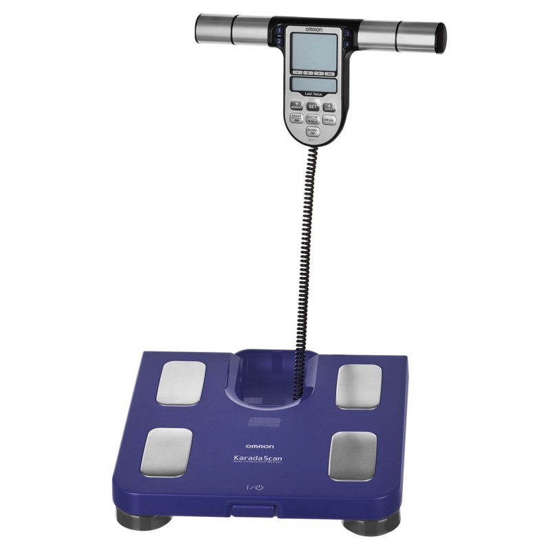 Omron BF511 Square Blue Electronic personal scale