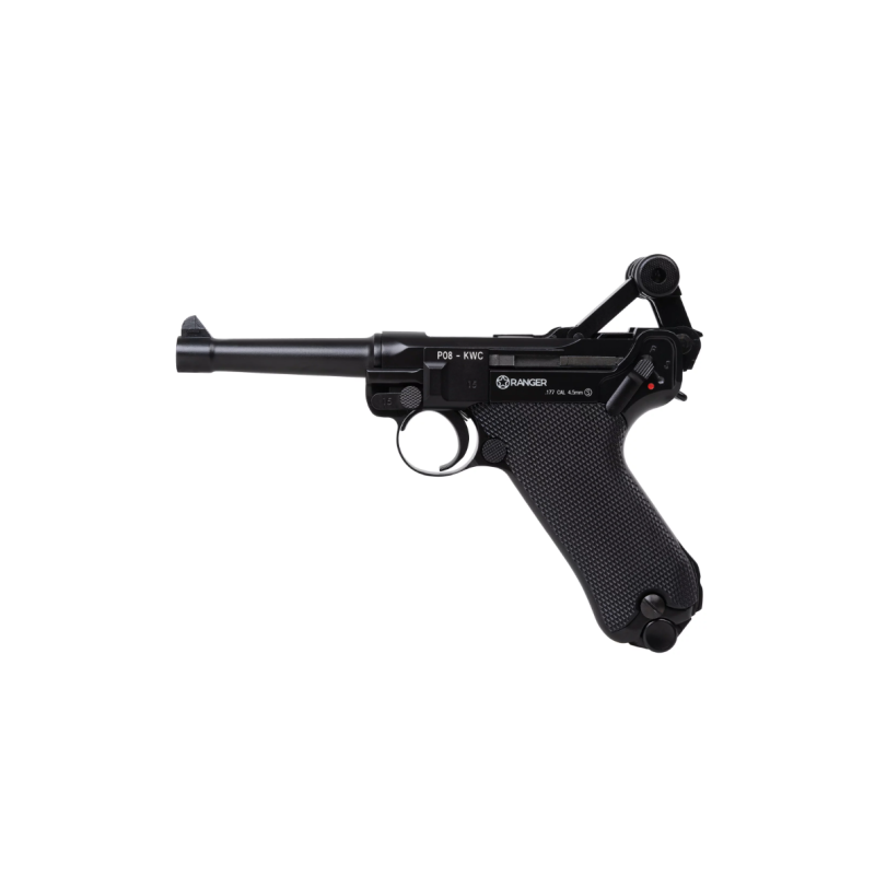 Air rifle Pistol RANGER P08 Parabellum KWC cal. 4.5 BBS blow back 21 shots Full Metal CO2