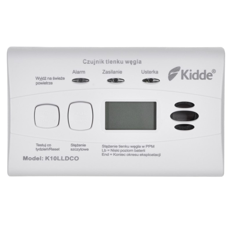 K10LLDCO KIDDE CARBON MONOXIDE AND CARBON MONOXIDE DETECTOR