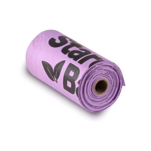 STARCHBAG BIO compostable poop bags light blue – 1x15 pcs STARCHBAG BIO compostable poop bags light blue – 1x15 pcs