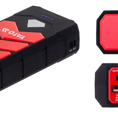 Car jump starter YATO YT-83081 car power bank 9000 mAh 9000 mAh Black, Orange