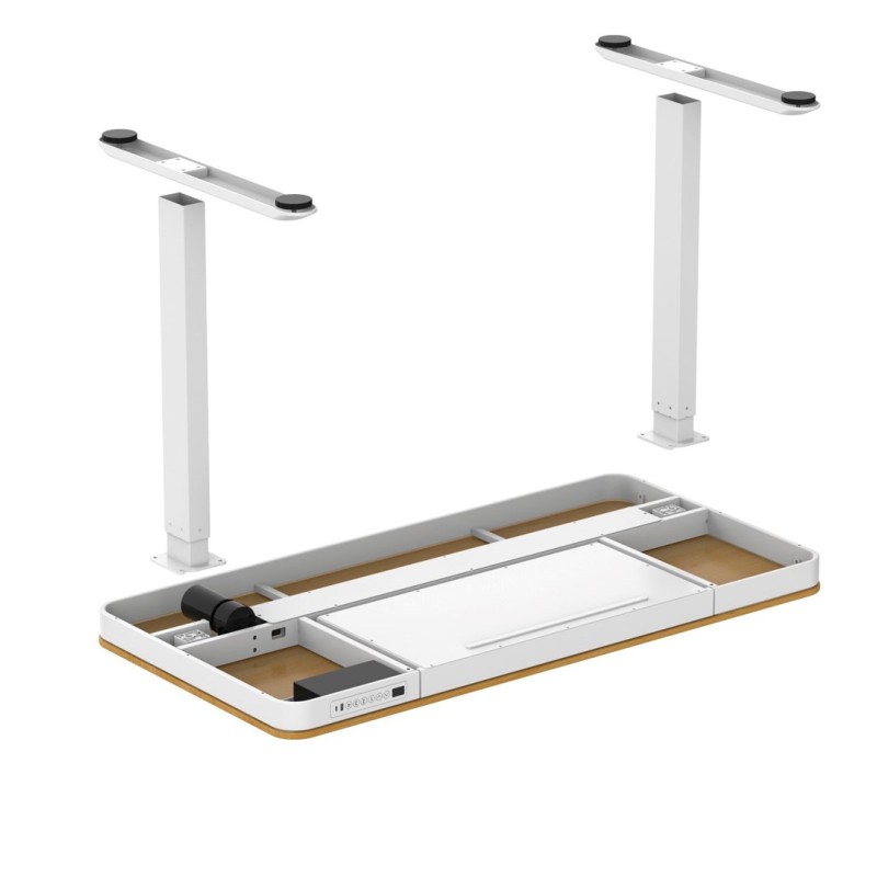 ACTIVEJET desk with electric height adjustment 140x70 ET119W-C white/oak ACTIVEJET desk with electric height adjustment 140x70 ET119W-C white/oak