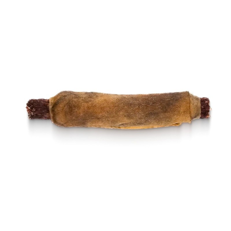 SYTA MICHA Chewing Hot Dog Rabbit with pomegranate in Deer skin - dog treat - 2 pcs. SYTA MICHA Chewing Hot Dog Rabbit with pomegranate in Deer skin - dog treat - 2 pcs.