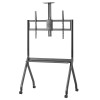 Maclean TV stand / cart, camera shelf, on casters, 55-100
