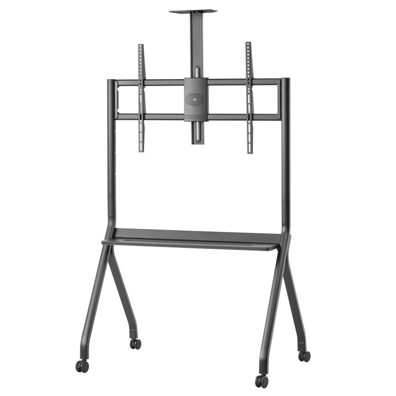 Maclean TV stand / cart, camera shelf, on casters, 55-100