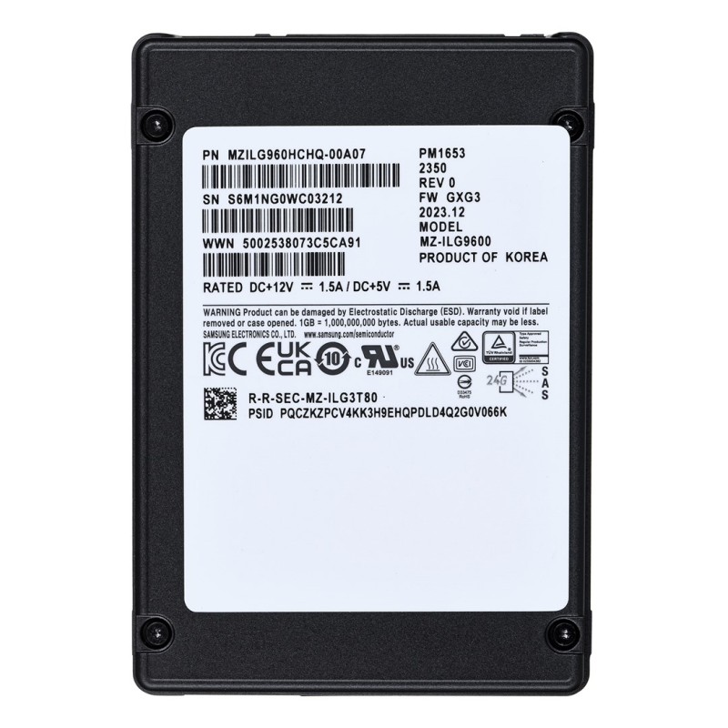 SSD Samsung PM1653 960GB 2.5 SSD Samsung PM1653 960GB 2.5