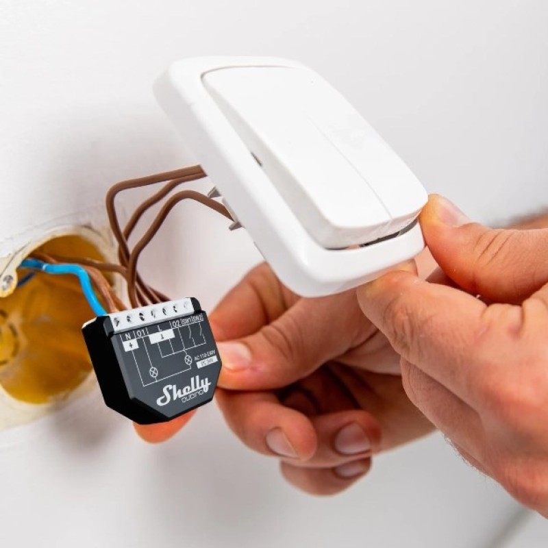 Shelly Qubino WAVE 2PM Smart switch Black