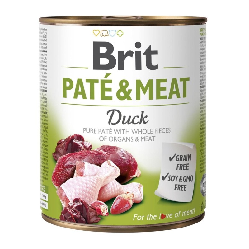 BRIT Paté & Meat with Duck - wet dog food - 800g BRIT Paté & Meat with Duck - wet dog food - 800g
