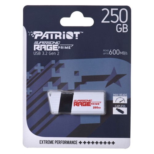 Patriot Rage Prime 600 MB/S 256 GB USB 3.2 8K IOPS Patriot Rage Prime 600 MB/S 256 GB USB 3.2 8K IOPS