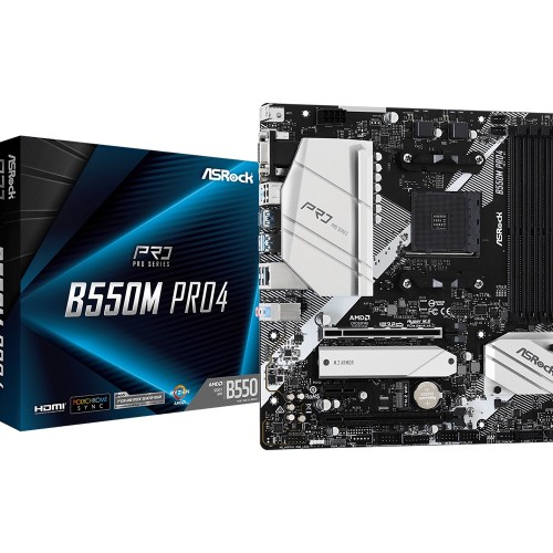 Asrock B550M Pro4 Socket AM4 micro ATX AMD  B550